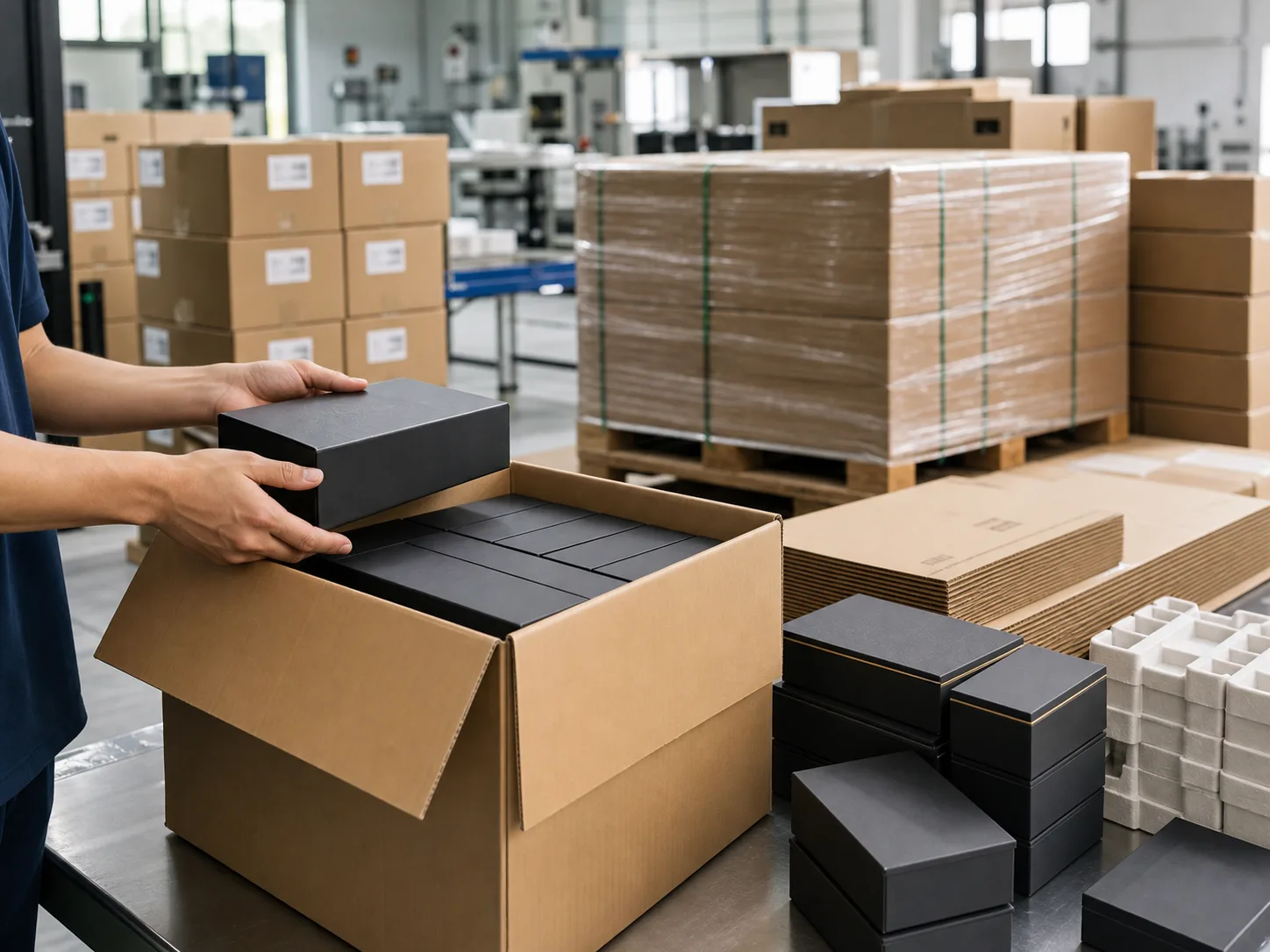 Export packing area process visual