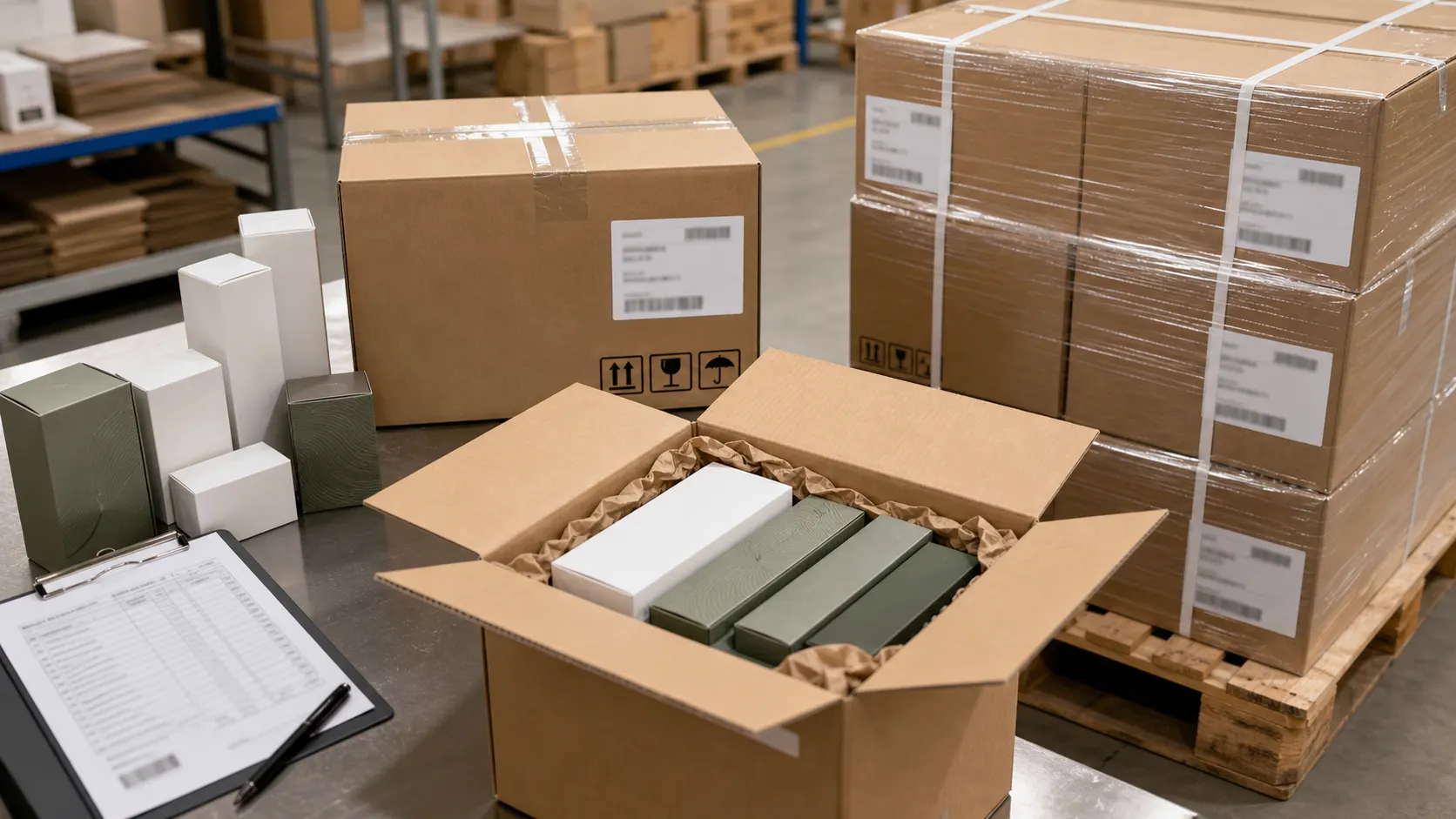 Export packing proof evidence visual