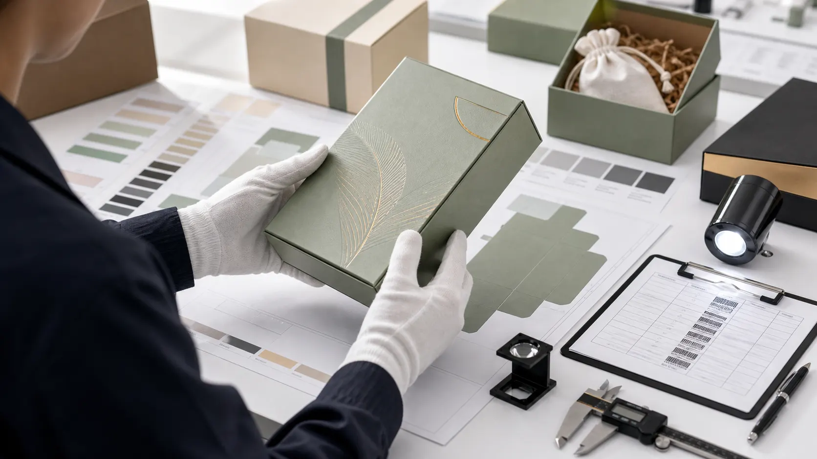 QC sample inspection evidence visual